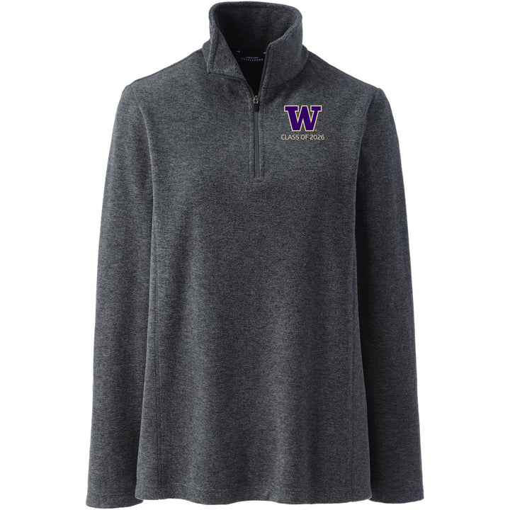 Lands' End Women's UW Class of 2026 ThermaCheck Fleece Quarter Zip