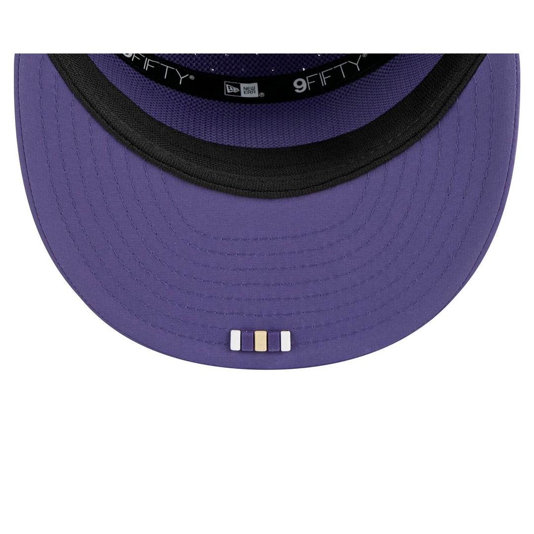 New Era 2025 Sideilne Purple 950 Split Panel Silicone Patch Adjustable Hat