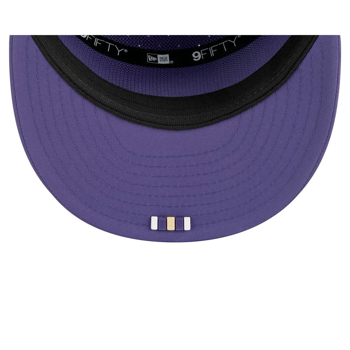 New Era 2025 Sideilne Purple 950 Split Panel Silicone Patch Adjustable Hat