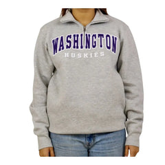 Photo of GFS Unisex Washington Twill Quarter-zip Sweatshirt Gray.