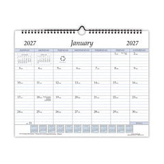Photo of Payne 2027 Annual 11" x 14" Wire Bound Wall Calendar.