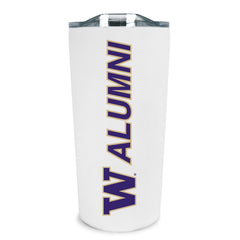 FG White W Alumni Soft Touch Stainless Tumbler 18oz