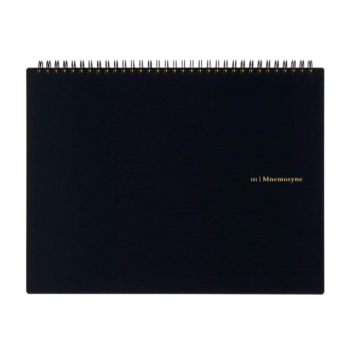 Maruman Black Mnemosyne Blank Top Spiral Notebook 70ct