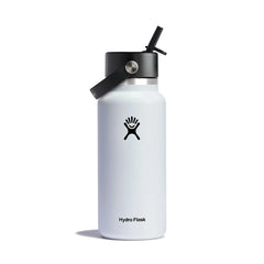 Photo of Hydro Flask White Wide Flex Straw Cap Water Bottle 32oz.