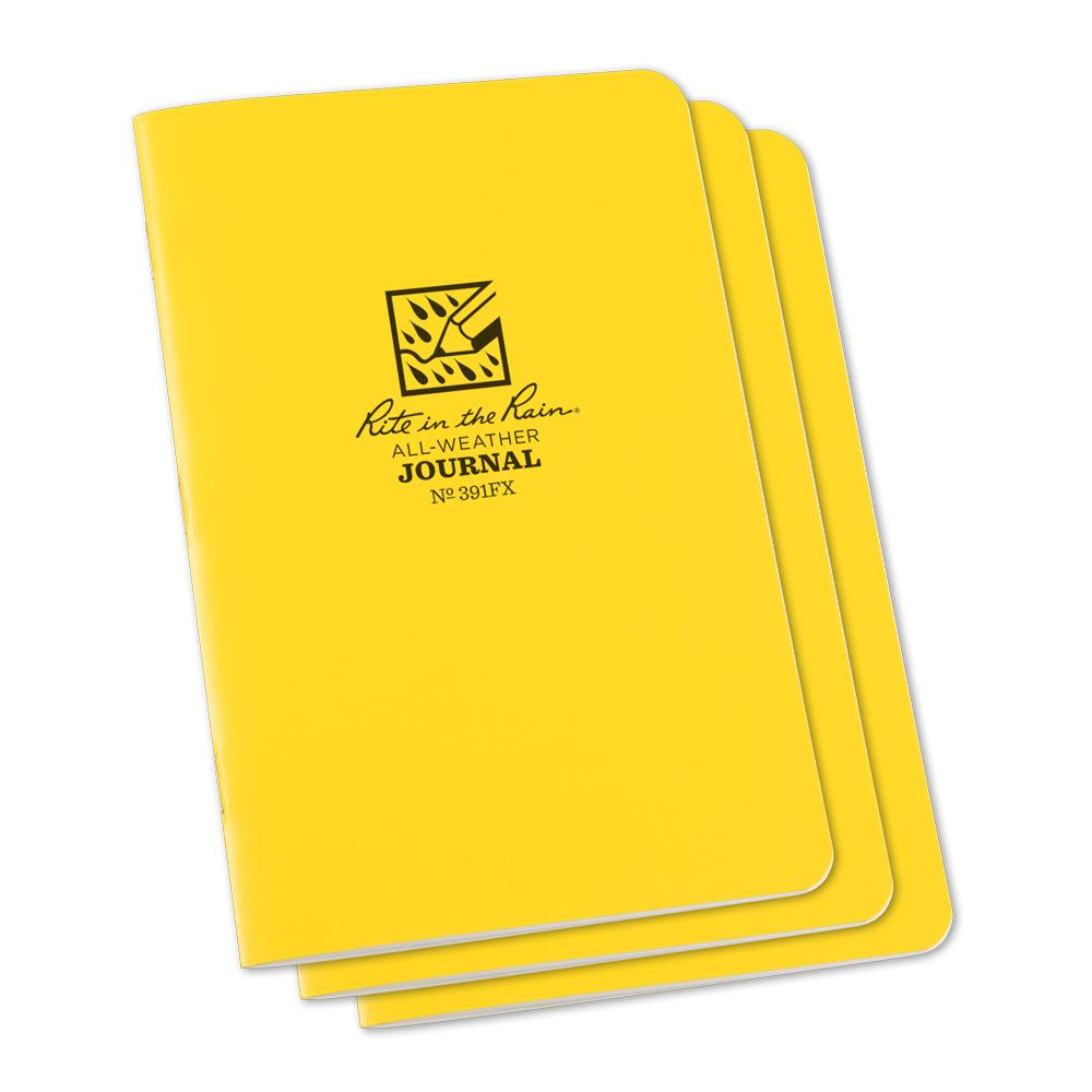 Rite in the Rain Yellow 4-5/8"x7" Stapled Journal 24ct