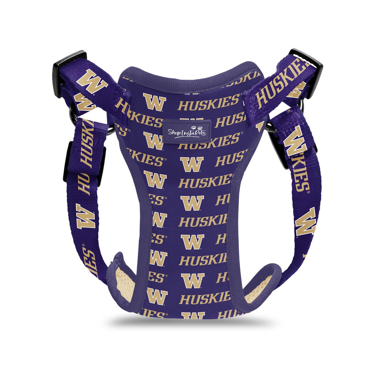 ShopInstaPets Purple W WA Huskies Pet Harness