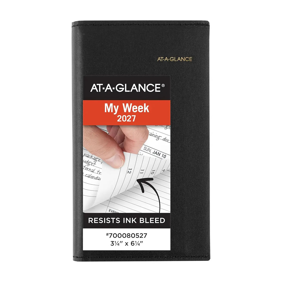 At-A-Glance 2027 3.25" x 6.25" Refillable Weekly Planner