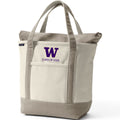 Lands' End Natural Canvas UW Class of 2026 Zip Top Tote Bag thumbnail