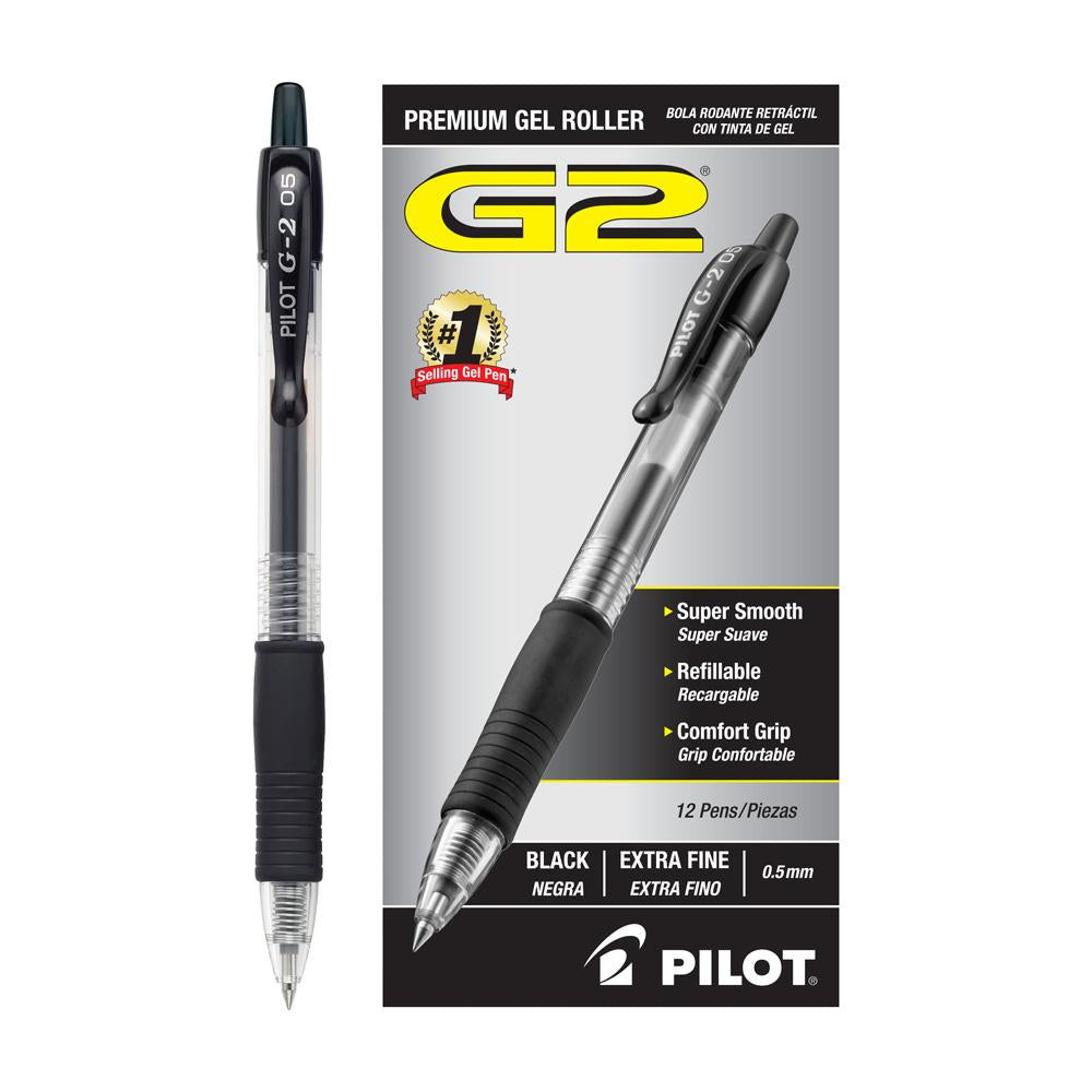 Pilot G2-5 Ultra Fine Point .5mm Retractable Gel Pen