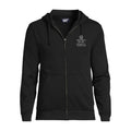 Lands' End Unisex UW Information School Full Zip Hoodie Sweatshirt Black thumbnail