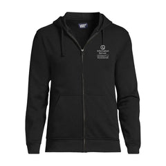 Photo of Lands' End Unisex UW Information School Full Zip Hoodie Sweatshirt Black.