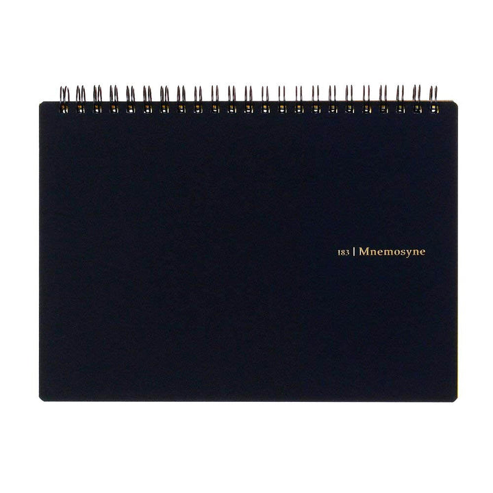 Maruman Black Mnemosyne Blank Top Spiral Notebook 70ct