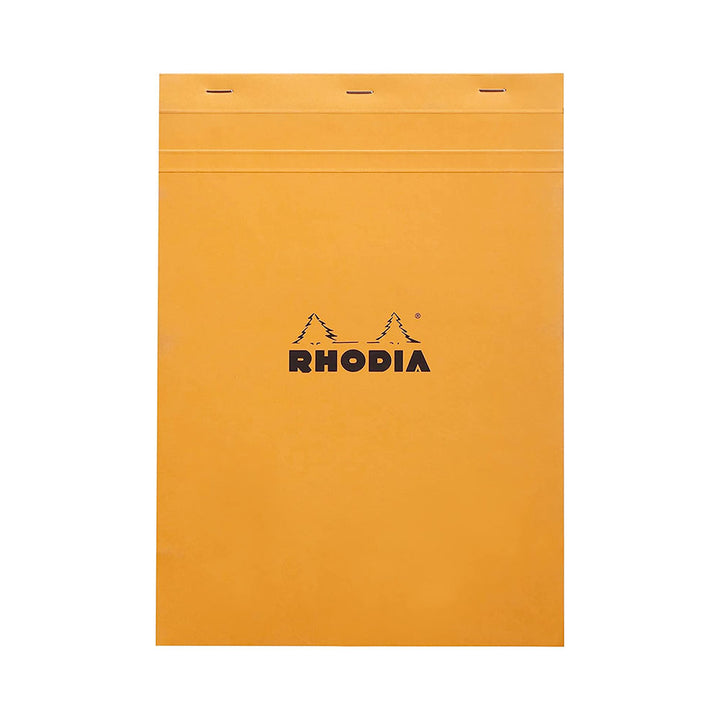 Rhodia Orange 8-1/4"x11-3/4" 5x5 Quad Graph Top Stapled 80ct