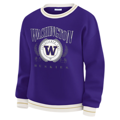 WEAR Women's Washington Seal FW25 Rib Stripe Crewneck