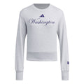 adidas Women's 2025 Script Washington ALL SZN Crewneck Front thumbnail