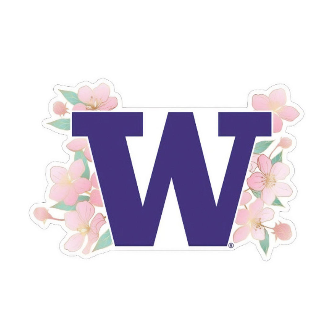 SDS Purple W Cherry Blossoms Rugged Sticker 3.5"