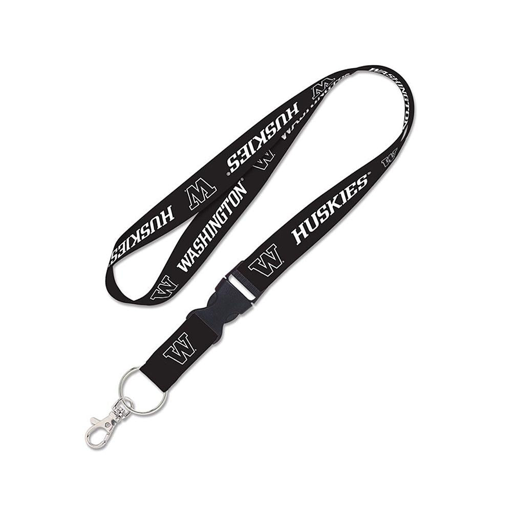Wincraft Blackout Washington Huskies Buckle Lanyard 1"