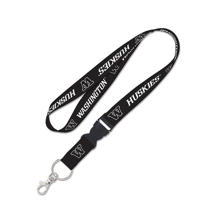 Wincraft Blackout Washington Huskies Buckle Lanyard 1"
