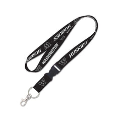 Photo of Wincraft Blackout Washington Huskies Buckle Lanyard 1".