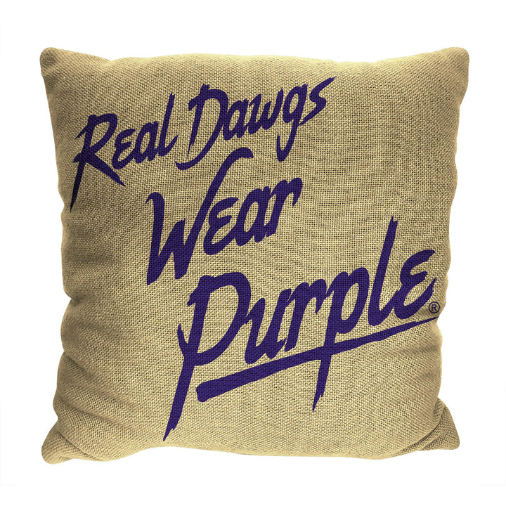 Northwest W WA Huskies Double-Sided Tapestry Pillow 18"