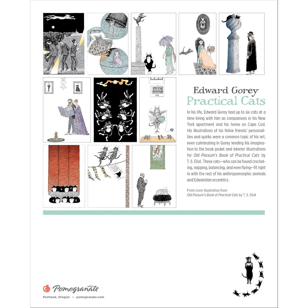 Edward Gorey: Practical Cats 2026 Mini Wall Calendar