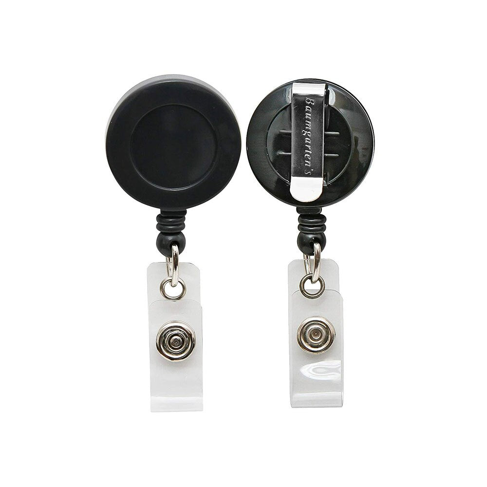 Sicurix Black Swivel Clip ID Badge Reel