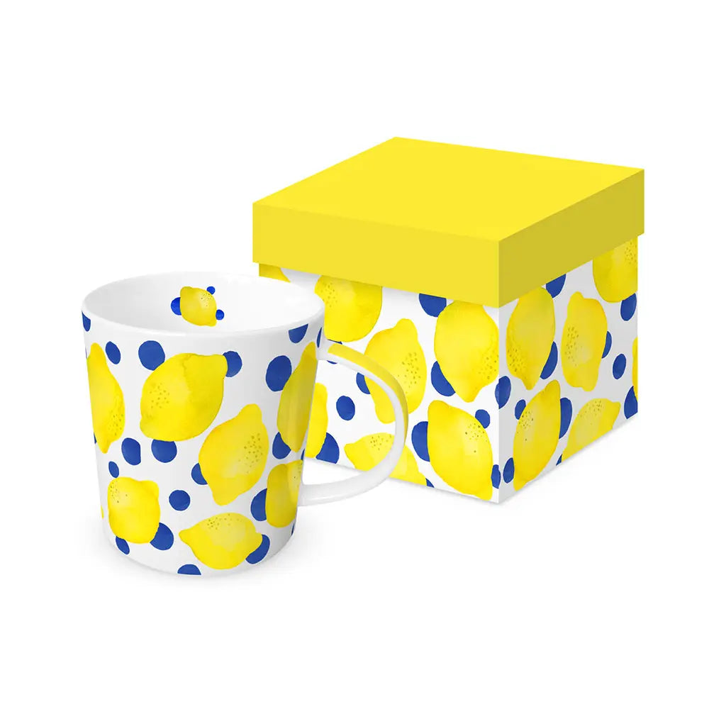 PPD Lemons & Dots Mug In Gift Box
