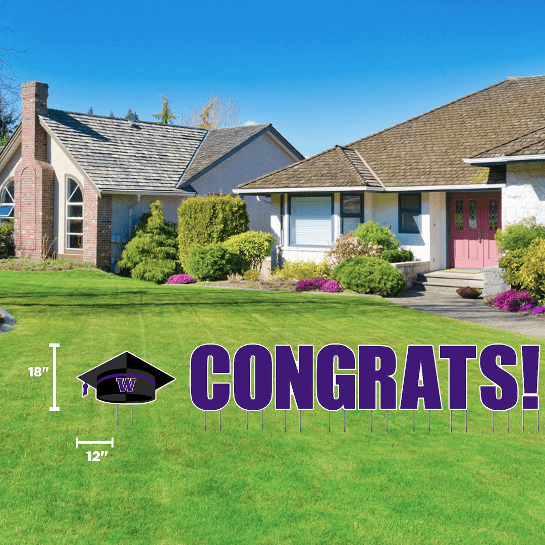 DROP SHIP CDI Mortarboard W Congrats Yard Display