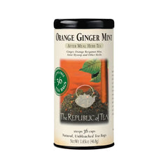 Photo of Republic of Tea Orange Ginger Mint Herbal Tea.
