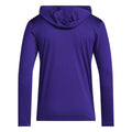 adidas Men's Huskies W D4T Hooded Long Sleeve Tee Purple Back thumbnail