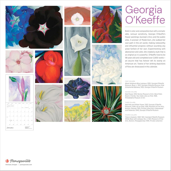 Georgia O'Keeffe 2026 Wall Calendar