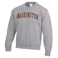 GFS Unisex Washington Huskies Twill Arch Big Cotton Crewneck Oxford Hover