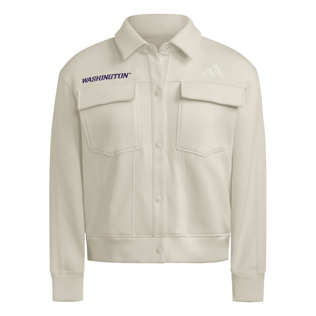 adidas Women's FW25 Washington Wordmark Fleece Shacket