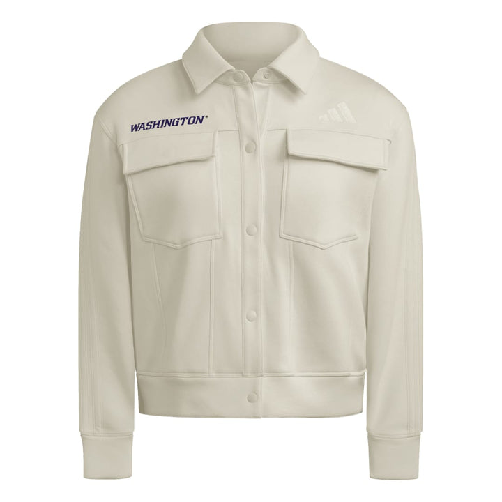 adidas Women's FW25 Washington Wordmark Fleece Shacket
