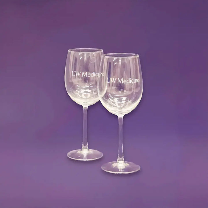 Neil UW Medicine Cachet Wine Glass 16oz Pair
