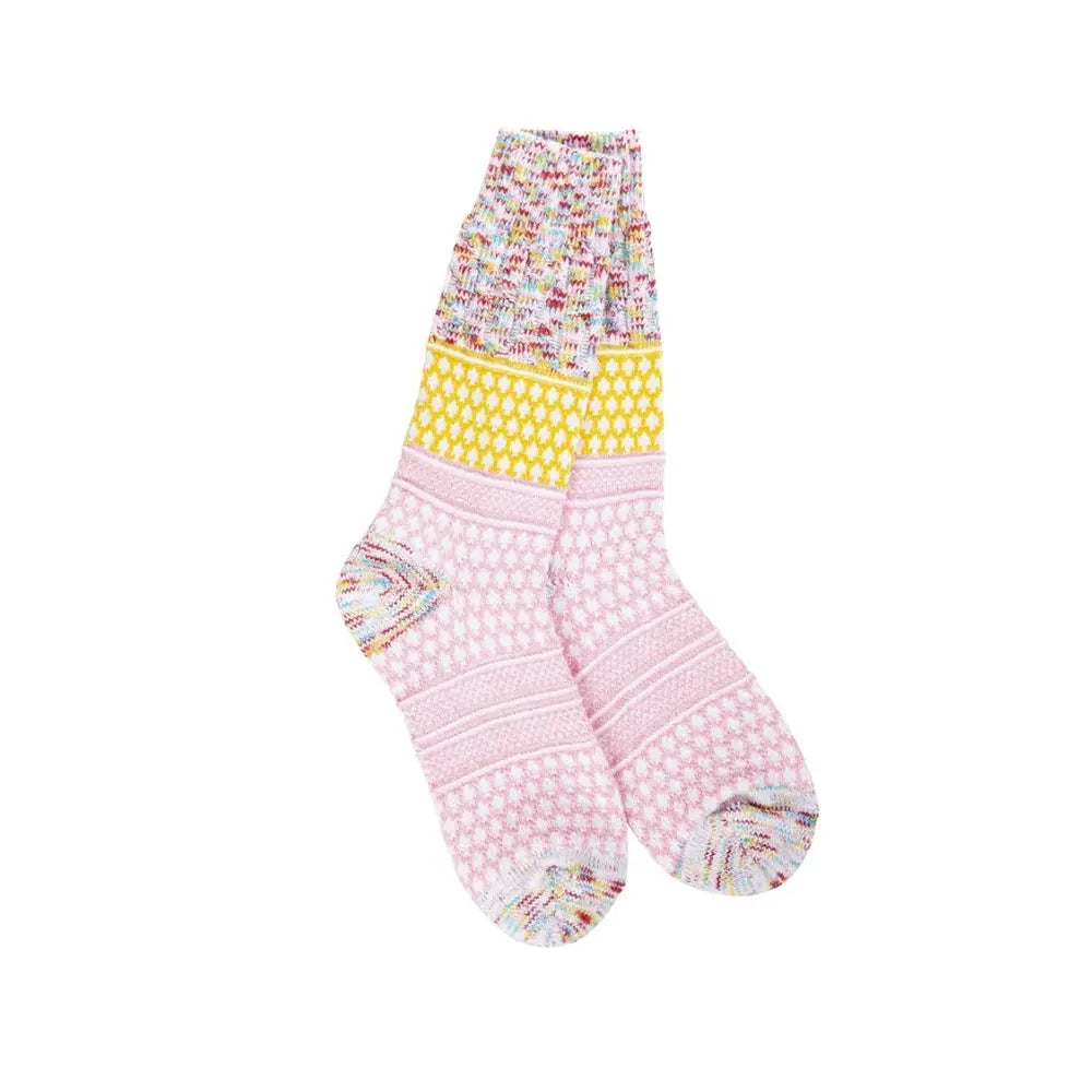 World's Softest Whimsical Holiday Gallery Textured Crew Socks