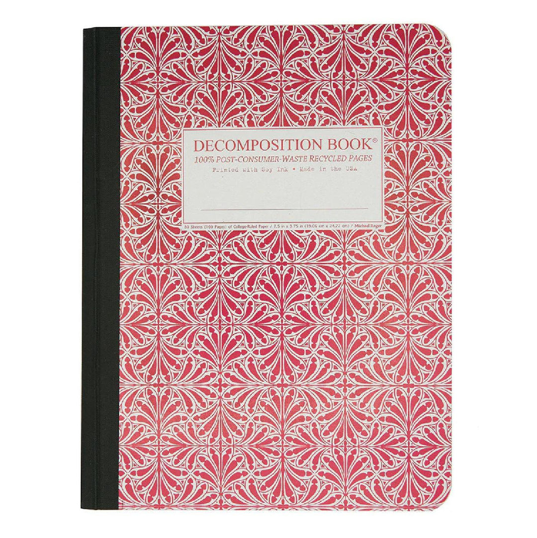 Decomposition Red Tile 7.5"x9.75" College Sewn 80ct