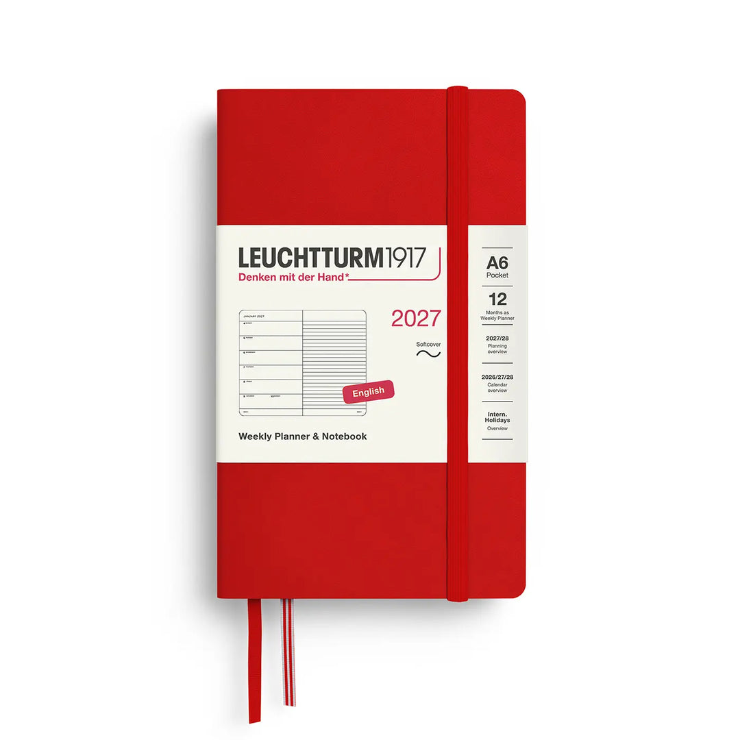 Leuchtturm 2027 A6 Pocket Weekly Softcover Planner Notebook