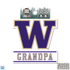 Photo of SDS Purple W Grandpa Rugged Sticker 3.5".