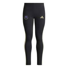 Photo of adidas Women's W Laurels Gold Stripe Leggings Front.