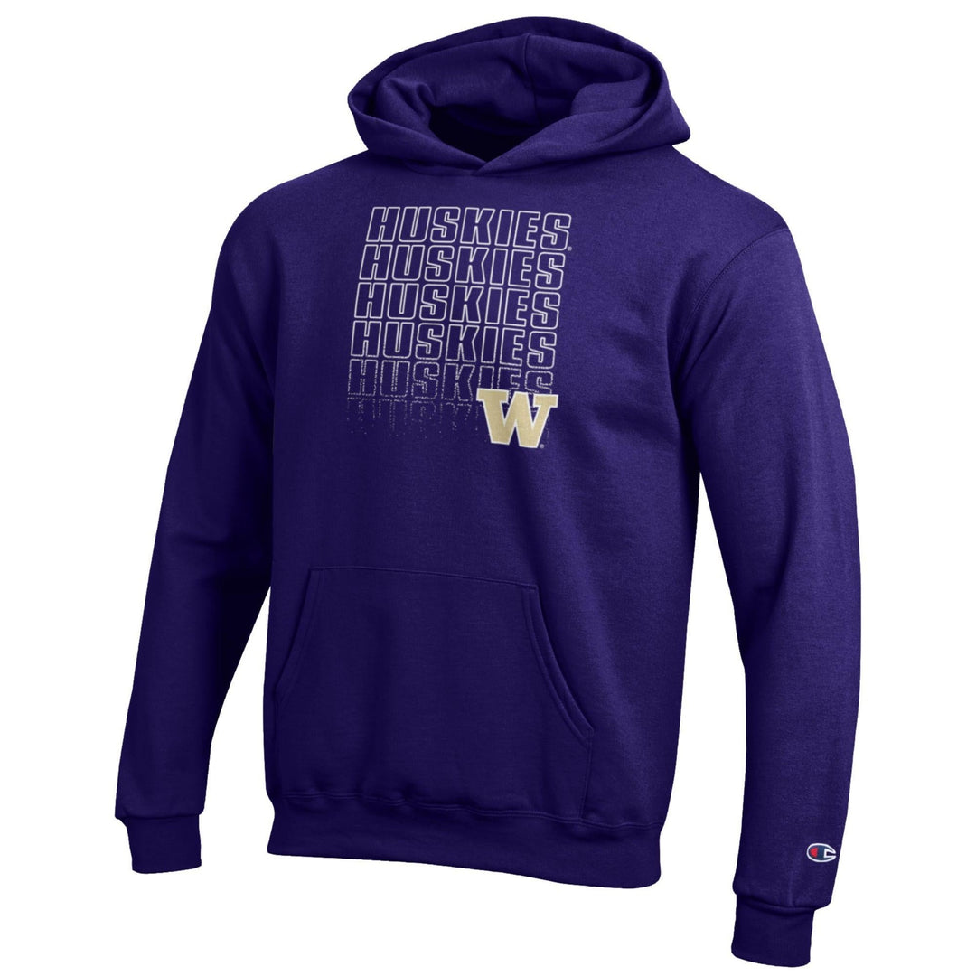 Champion Kids' Purple W Huskies Repeat Hood