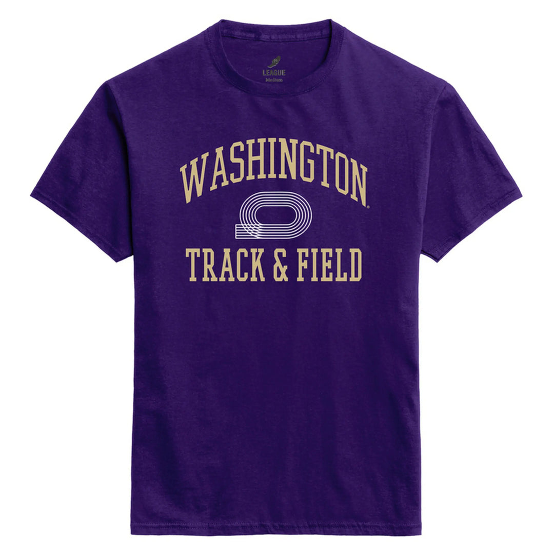 League Unisex Washington Huskies Track and Field EZ Tee