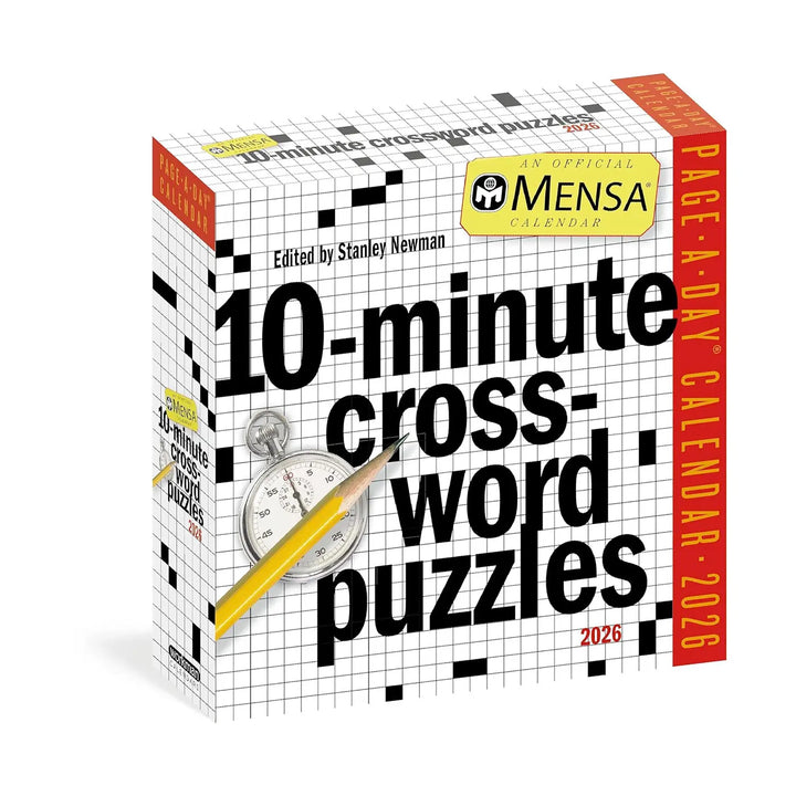 Mensa 10-Minute Crossword Puzzles Page-A-Day Calendar 2026