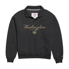 Photo of League Women's Washington Huskies Script Embroidered Victory Springs Collar Pullover.