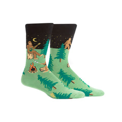 Photo of Sock It To Me Sasquatch Camp Out Crew Socks.