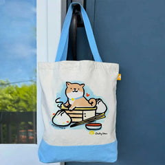 Photo of Brightspot Design Shiba Dumpling Tote Bag.