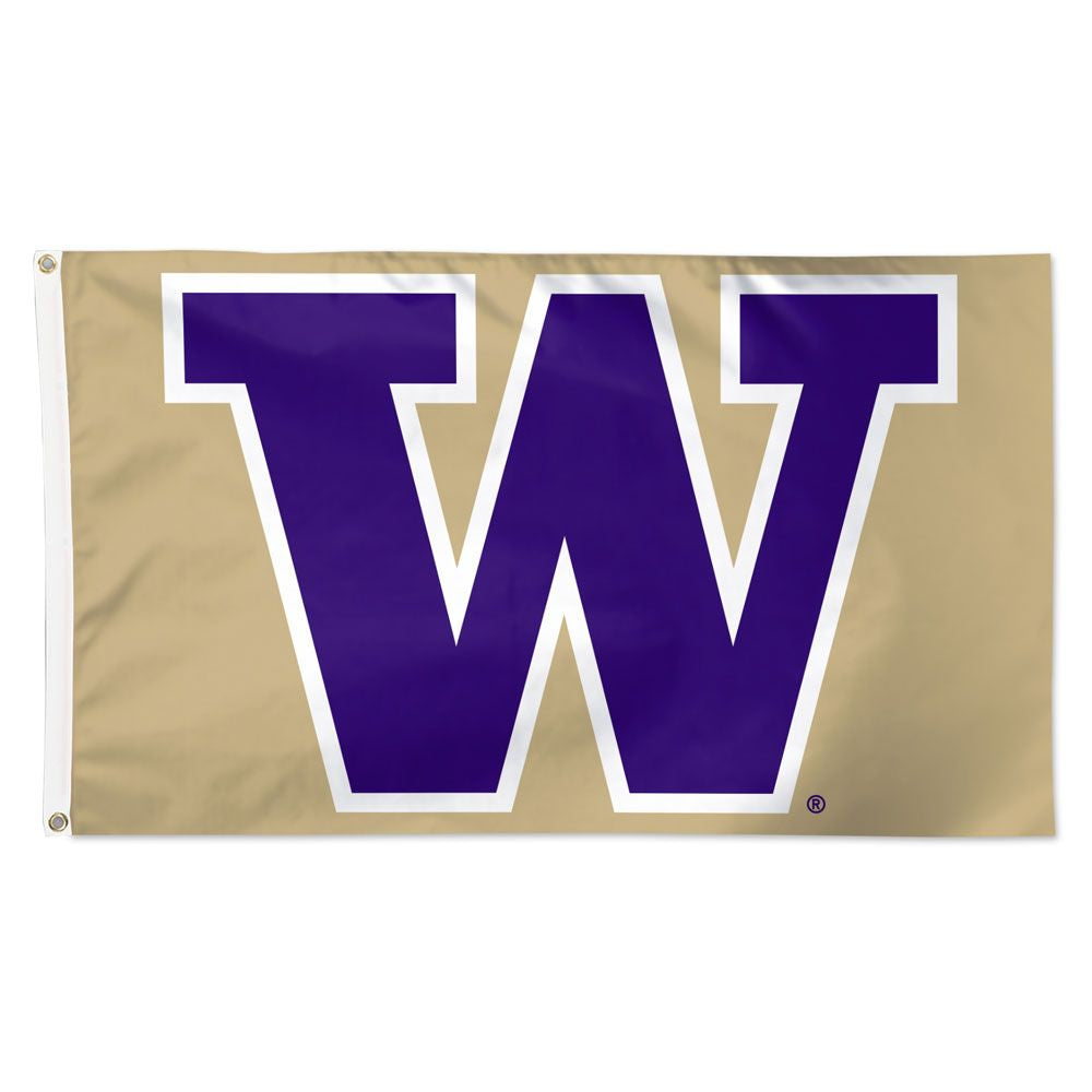 Wincraft Gold Purple W Logo Deluxe Flag 3' x 5'