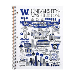 Roaring Spring Julia Gash 1 Subject U of W 8.5"x11" College Ruled Spiral Notebook 70ct