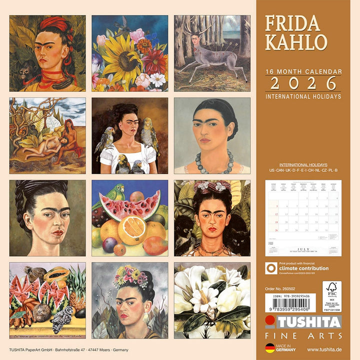 Small Changes Frida Kahlo 2026 Wall Calendar