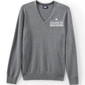 Lands' End Unisex UW College of Education Cotton Modal V-neck Pullover Sweater thumbnail